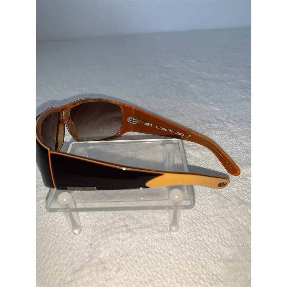 PAUL FRANK Duosonic Burg Brown/Orange Wrap Sunglass Frames Scarce